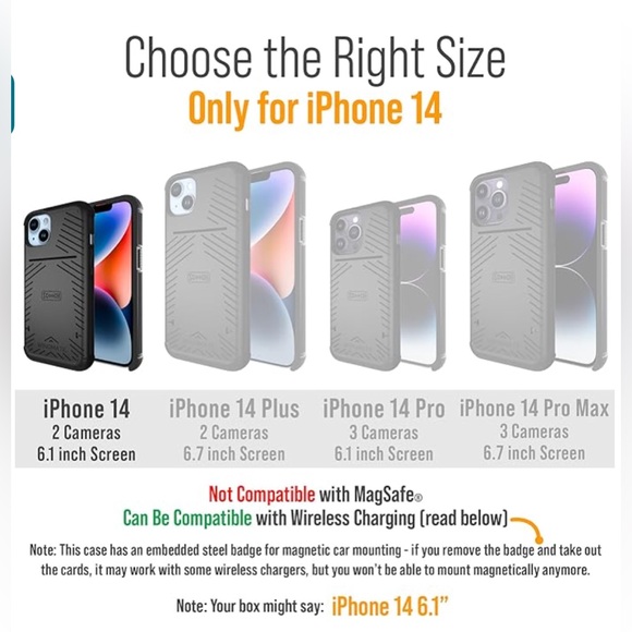 Scooch® for iPhone 14 Case with Card Holder NEW UNUSED - Picture 3 of 8